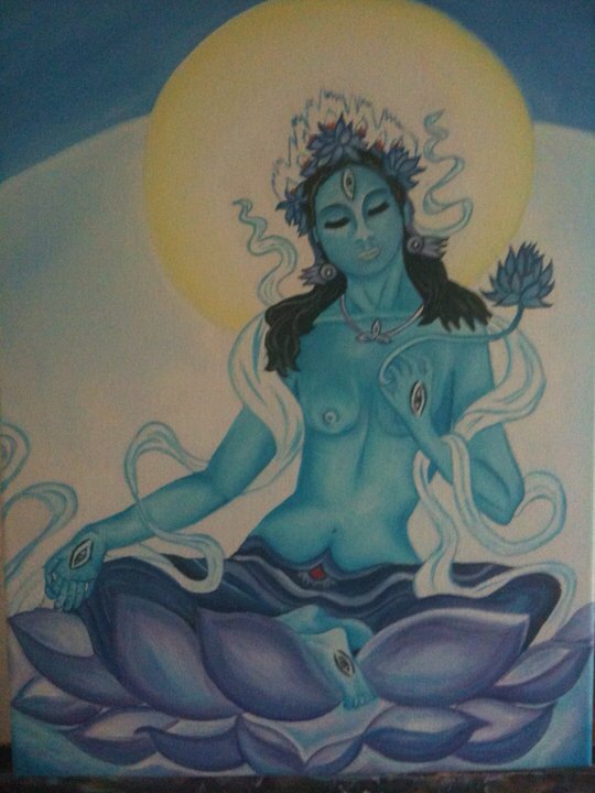 Pintura de Diana Wesche — composición floral